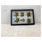 Framed Collection of Law Enforcement Badges