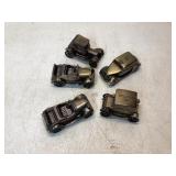 Five Vintage Die-Cast Vehicle Coin Banks