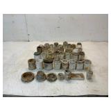 40 Assorted Plastic and Glass Containers