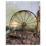 Metal Wagon Wheel with Spokes