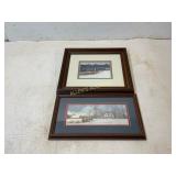 Framed Winter Scene Artwork