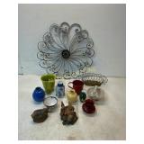 Decorative Items Including Ceramic, Glass, and Met