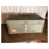 Wooden Storage Chest With Metal Hardware