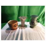 Three Decorative Ceramic Vessels