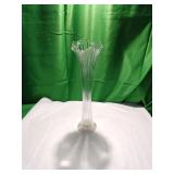 Pressed Glass Fluted Bud Vase