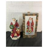 Hand-Painted Santa Claus Figurine with Box