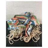 Woven Multicolor Hammock With Ropes