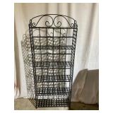 Black Metal Four-Tier Wire Shelf
