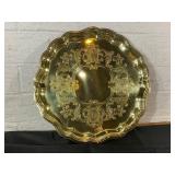 Baldwin Brass Round Scalloped Serving Tray