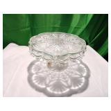 Cut Glass Pedestal Cake Stand