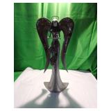 Metal Angel Sculpture with Outstretched Arm