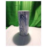 Porcelain Vase with Blue Bamboo Motif