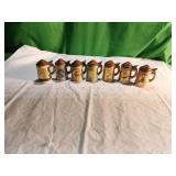 7 Ceramic Beer Stein Miniatures