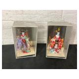 Japanese Kimono-Clad Figurines in Cases