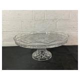 Cut Glass Pedestal Cake Stand