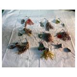 9 Fishing Lures with Metal Blades and Skirts