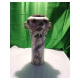 Tall Ceramic Vase with Handled Design