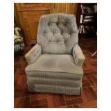 Tufted Upholstered Recliner Armchair