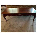 Rectangular Mahogany Coffee Table with Drawer