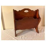 Wooden Magazine or Newspaper Rack