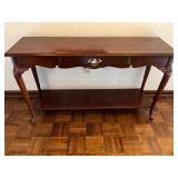 Mahogany Console Table With Drawer