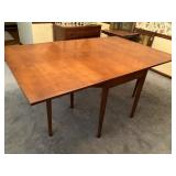 Wooden Drop-Leaf Dining Table with Extensions