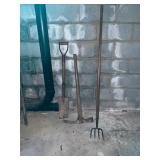 Three Used Garden Tools
