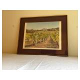 Framed Print of Vineyards at Biltmore Estate, 1983