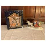 Christmas Shadow Box and Horse-Drawn Sleigh