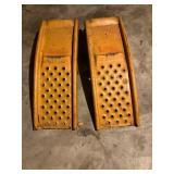 Yellow Metal Automotive Ramps