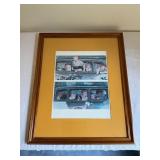 Framed Artwork with Multiscreen Imagery