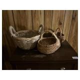 Four Wicker Baskets