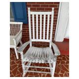 White Painted Wooden Rocking Chair