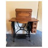 Singer Treadle Sewing Machine with Cabinet