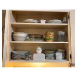 Kitchenware Including Plates, Bowls, and Jar