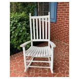 White Painted Wooden Rocking Chair