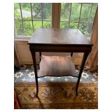 Two-Tier Wood Occasional Table