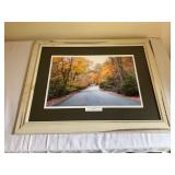 Framed Autumn Landscape Photograph