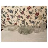 Pressed and Cut Glass Servingware