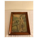 Framed Print of Milkmaid Scene