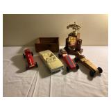 Pinewood Derby Cars with Trophy and Display Box