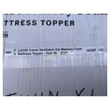 Lucid 3-Inch Gel Memory Foam Mattress Topper, Twin