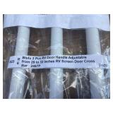 Blulu 2 Pcs Adjustable RV Screen Door Cross Bars