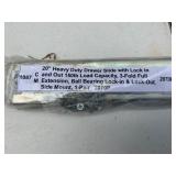 20-Inch Heavy Duty Drawer Slides, 150 lb Capacity