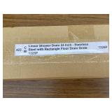 Linear Shower Drain, 24-Inch Stainless Steel