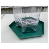 Green Hexagonal Hanging Bird Feeder