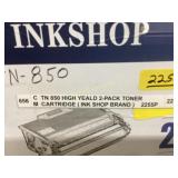InkShop TN-850 High Yield Toner Cartridge 2-Pack