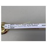 IMPEU 24-Inch Gold Textured Shower Grab Bar