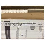 20-Inch AmazonCommercial Aqua Burnishing Pads, 5-P