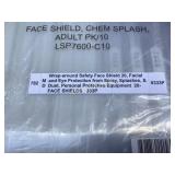 Pack of 10 Wrap-Around Face Shields